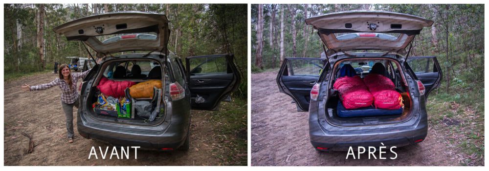 Conversion de la voiture en mode nuit