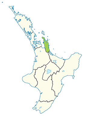 Carte île du Nord Nouvelle-Zélande - Péninsule du Coromandel