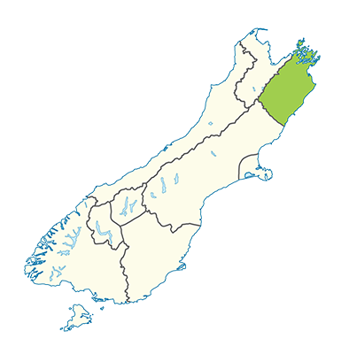 Carte île du Sud Nouvelle-Zélande - Marlborough