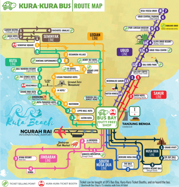 Carte du réseau Kura Kura
