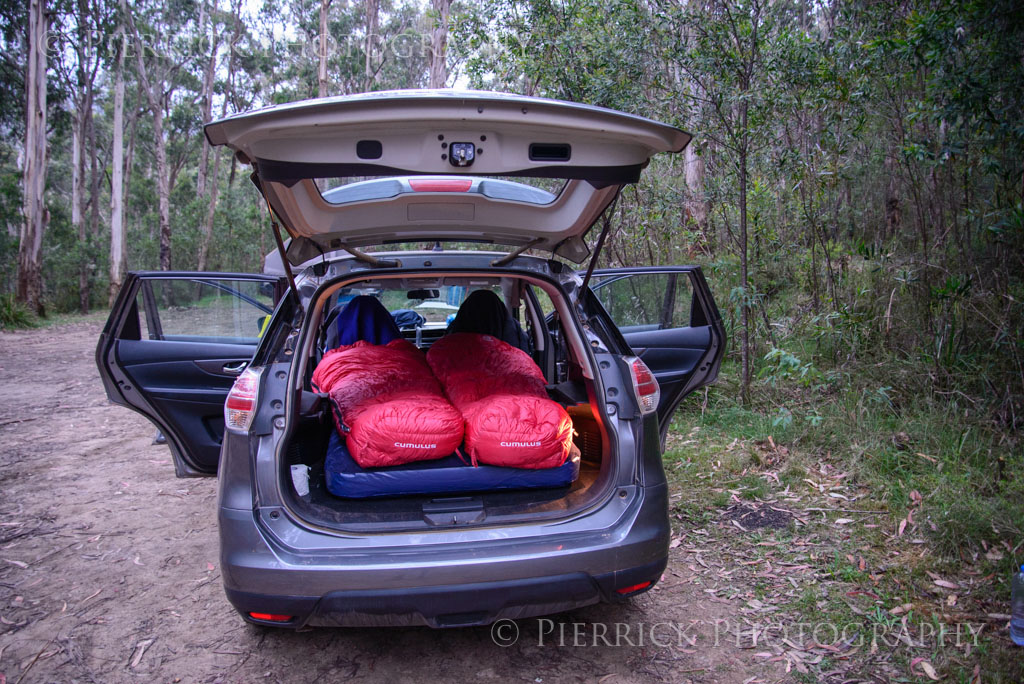 Mode couchage de la voiture pendant road trip en Australie