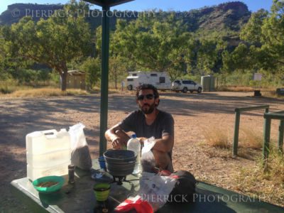 Pique-nique pendant road trip en Australie