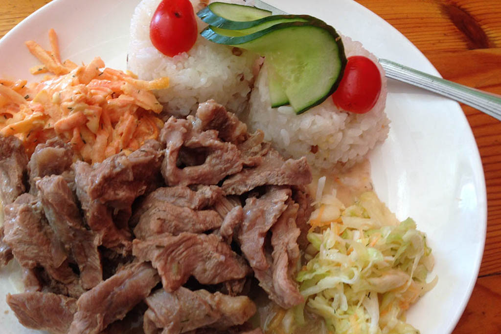Cuisine en Mongolie - Mouton au riz