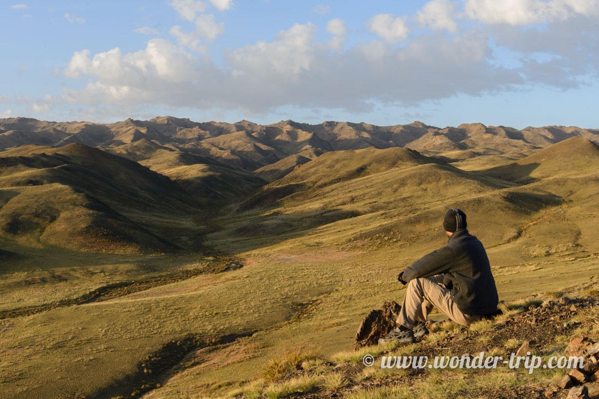 Paysage à proximité de Yolyn Am en Mongolie