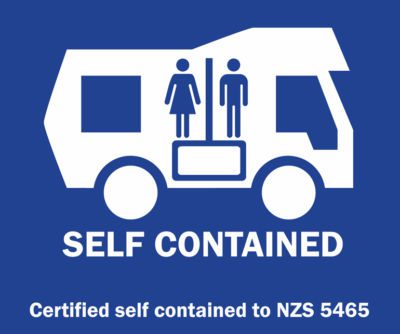 Self contained sticker en Nouvelle-Zélande