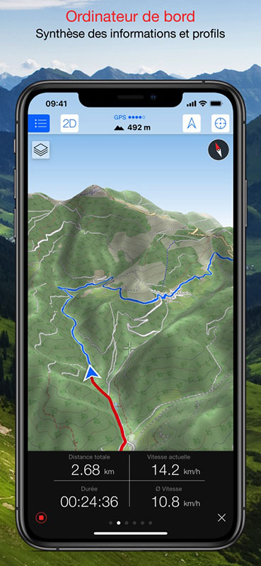 Capture écran application Maps 3D