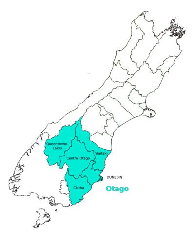 Otago regional council map