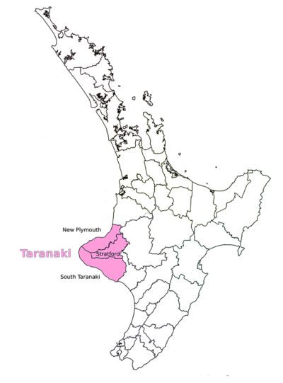 Région Taranaki - Règles du camping sauvage en Nouvelle-Zélande