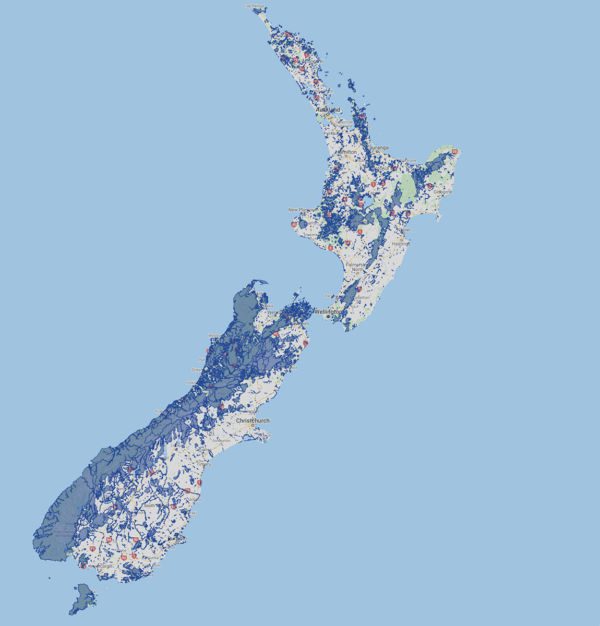 Terres publics protégées en Nouvelle-Zélande