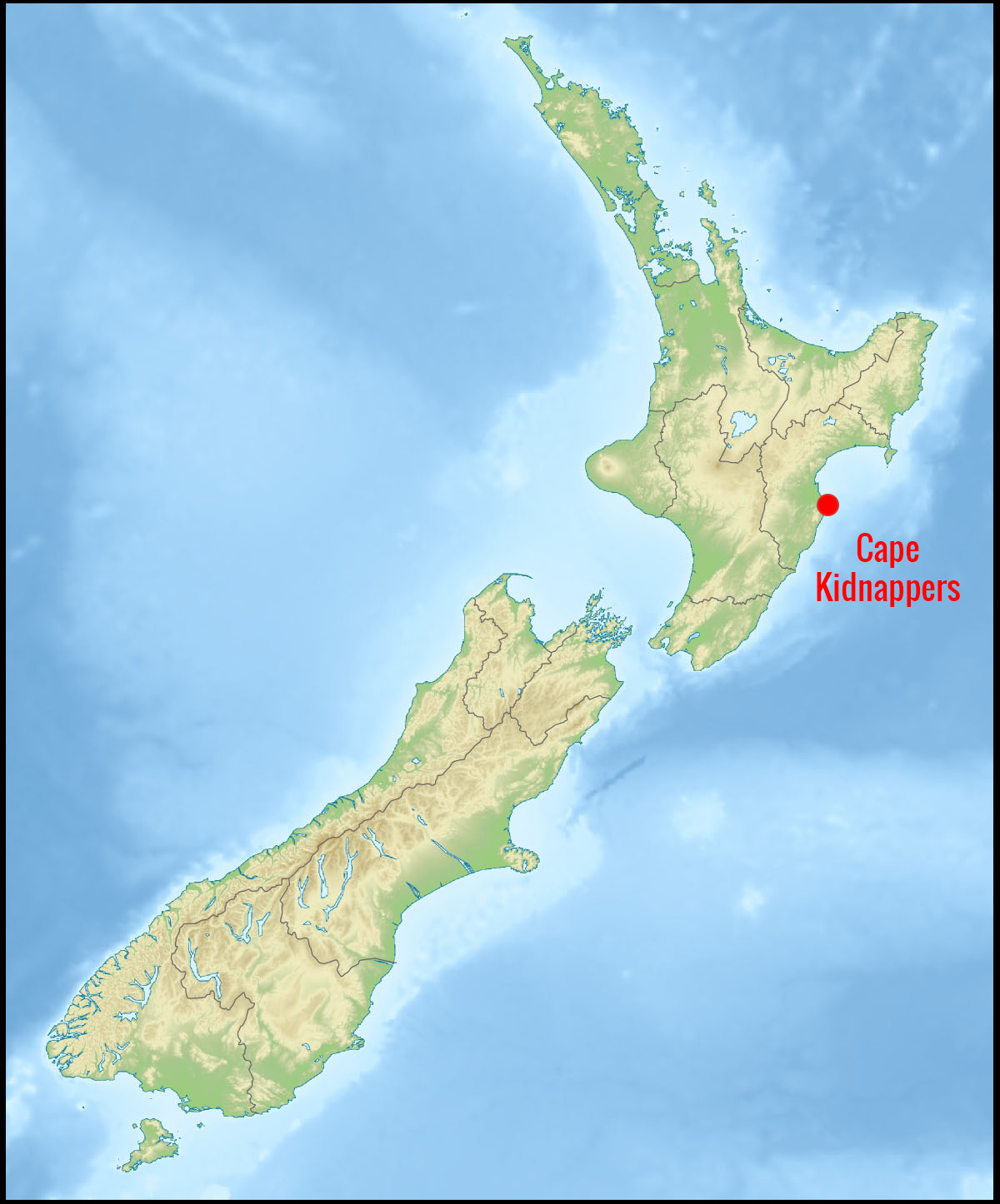 Cape Kidnappers - Nouvelle-Zélande