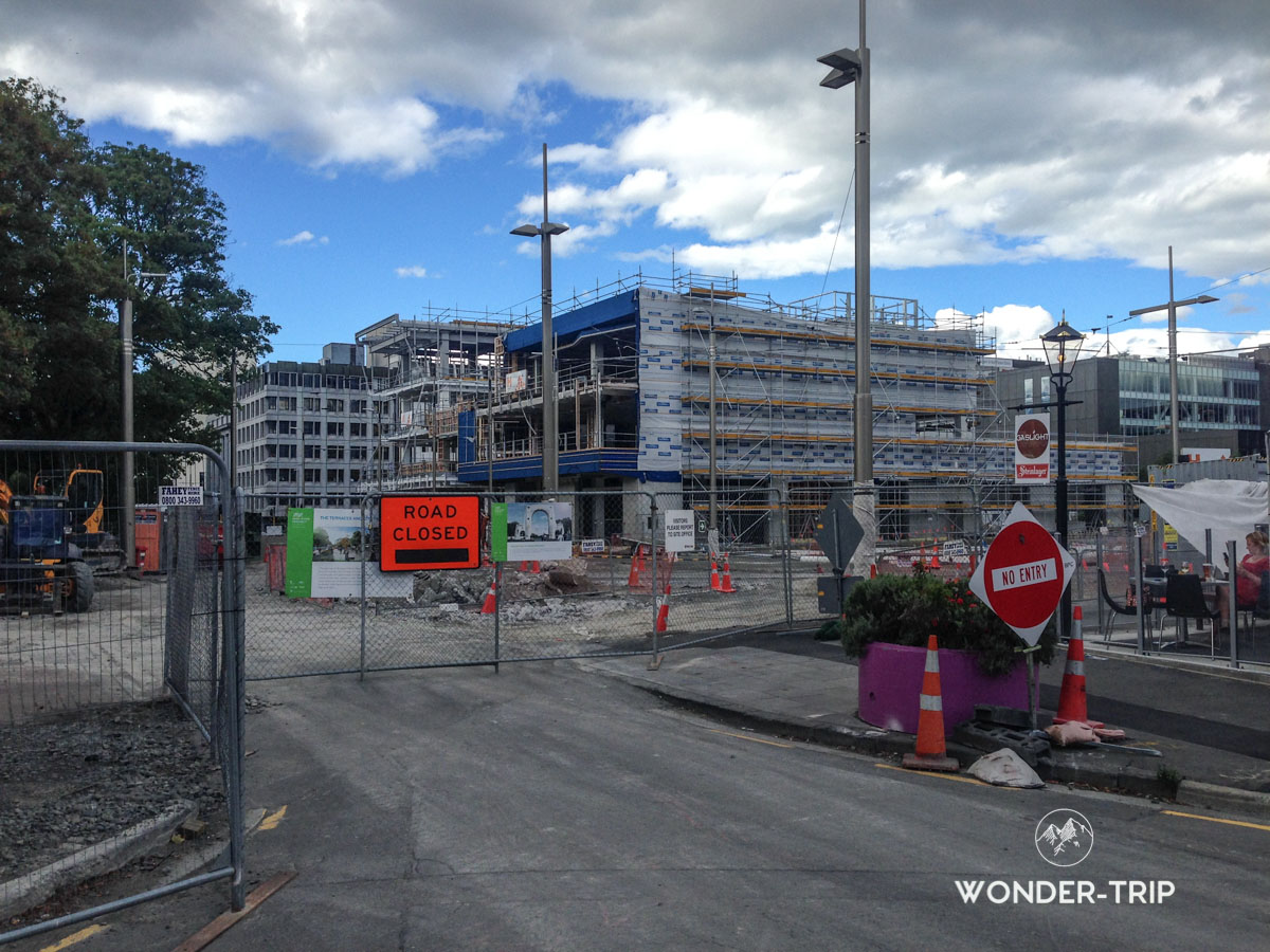 Travaux dans Christchurch