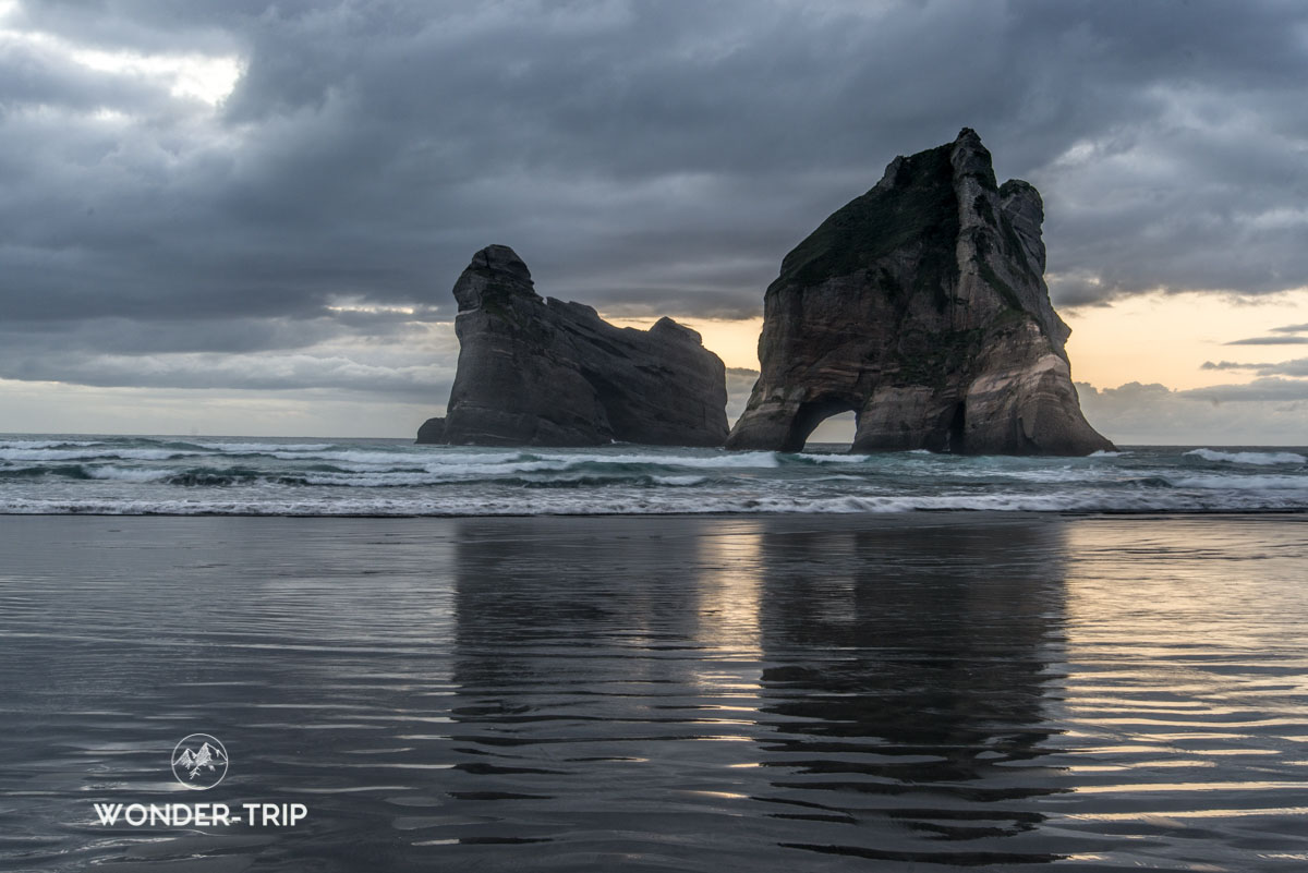 Wharariki beach dans la Golden bay