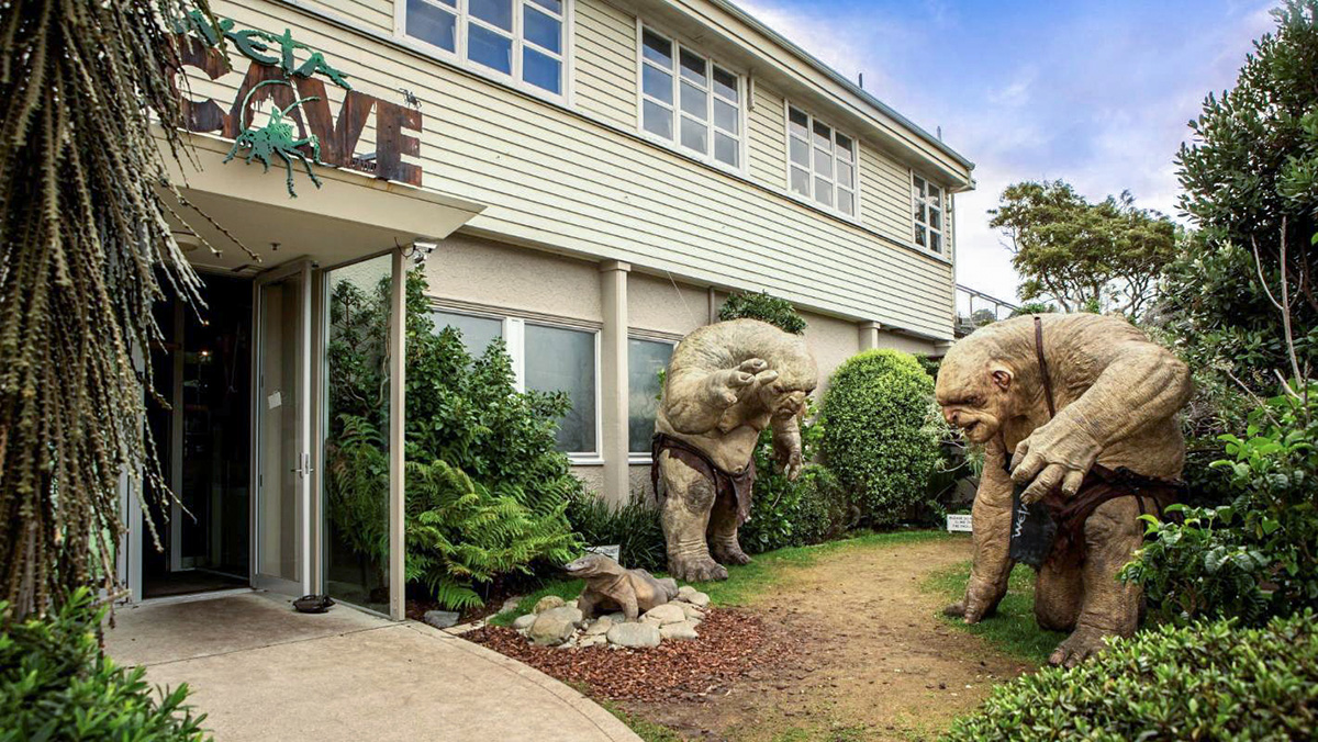 Entrée de Weta Cave à Wellington